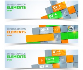 Creative Business banners elements vector 01