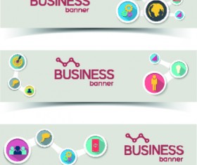 Creative Business banners elements vector 03