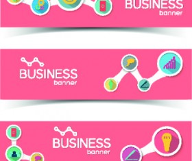 Creative Business banners elements vector 05