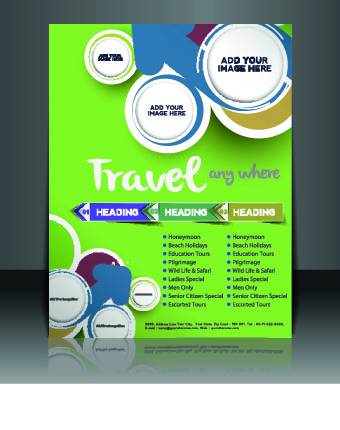 Business flyer and brochure cover design vector 60