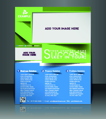Business flyer and brochure cover design vector 65