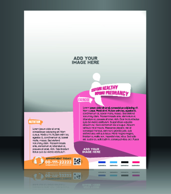Business flyer and brochure cover design vector 70