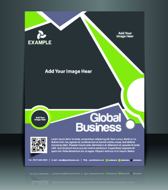 Business flyer and brochure cover design vector 74