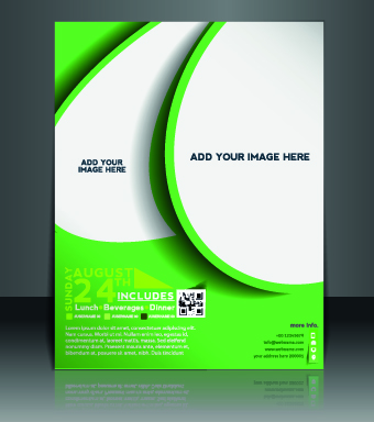 Business flyer and brochure cover design vector 77