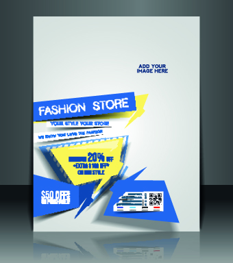 Business flyer and brochure cover design vector 78