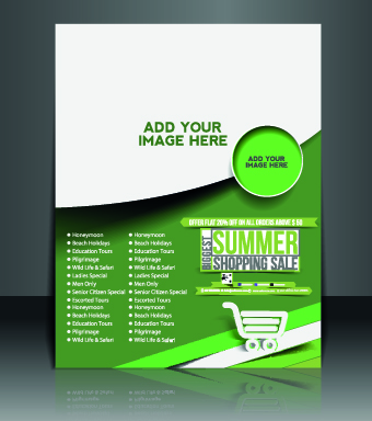 Business flyer and brochure cover design vector 79
