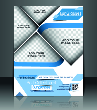 Business flyer and brochure cover design vector 83