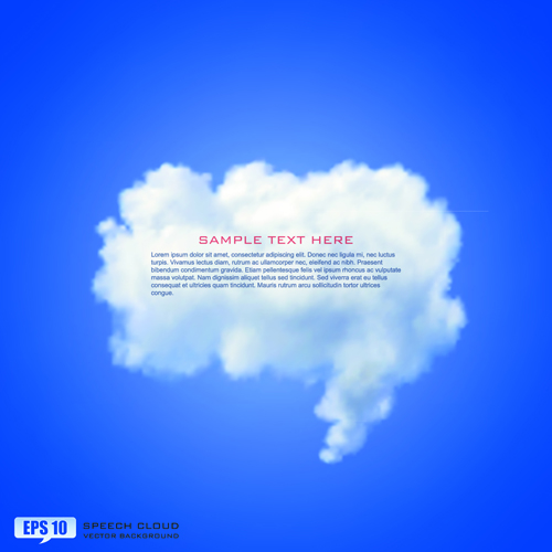 Clouds Vector backgrounds 05
