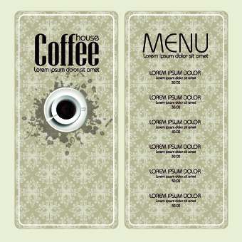 Coffee banner and menu design vector 01