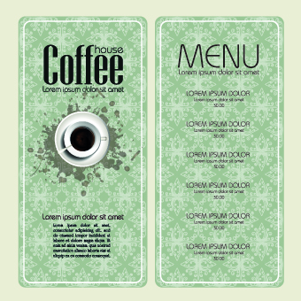 Coffee banner and menu design vector 02