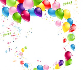 Shiny Color Balloons vector 01