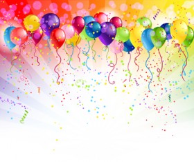Shiny Color Balloons vector 02