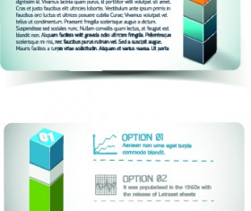 Colored Cubes banner card design vector 05