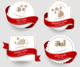 Elegant Wine Labels vector 03