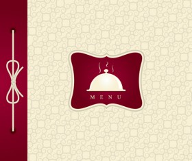 Elegant menu cover design vector
