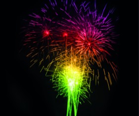 Fireworks Effect background vector 01