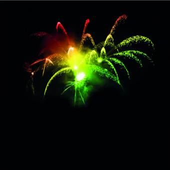 Fireworks Effect background vector 05