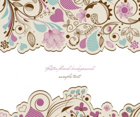 Hand drawn Floral background 01