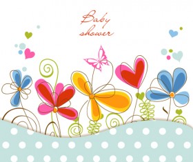 Hand drawn Floral background 02