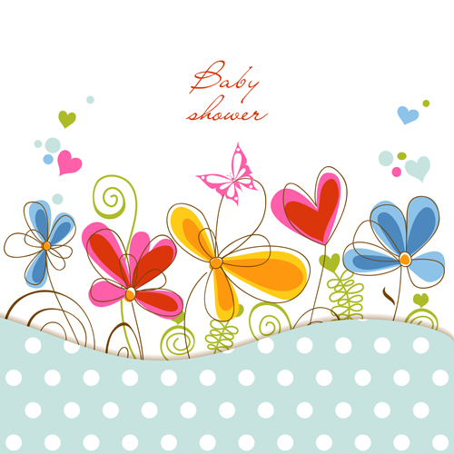 Hand drawn Floral background 02