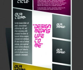 Modern Flyers and brochure design vector 04