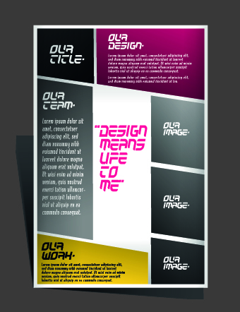 Modern Flyers and brochure design vector 04