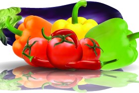 Fresh vegetables vector set 05