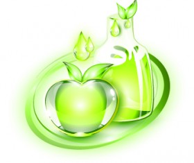 Glass food vector Illustration 03