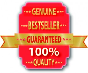 Guaranteed 100% quality label vector 01