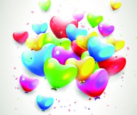 Colored Happy Birthday balloons vector 04