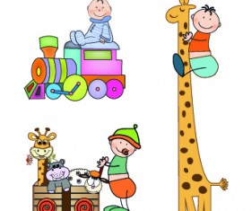 Happy Child vector 01