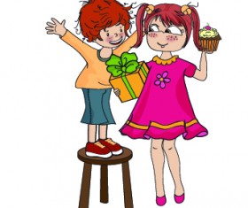 Happy Child vector 03