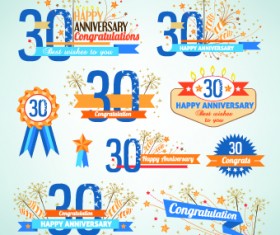 Happy anniversary Celebration design vector 01
