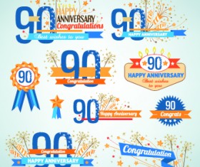 Happy anniversary Celebration design vector 10