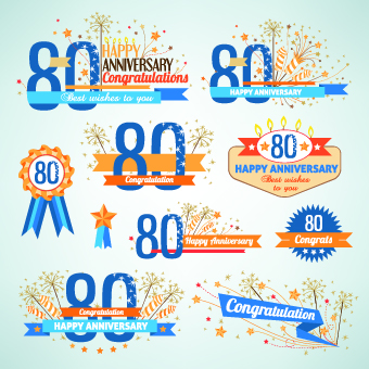 Happy anniversary Celebration design vector 04