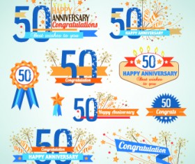Happy anniversary Celebration design vector 07