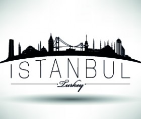 Istanbul design elements vector 01