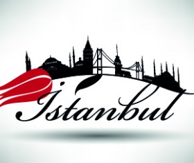 Istanbul design elements vector 02