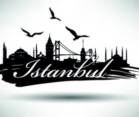 Istanbul design elements vector 03