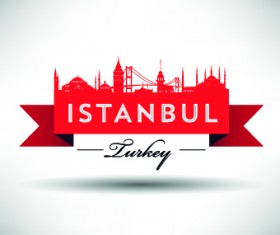 Istanbul design elements vector 04