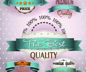 Best Retro Quality Labels vector 01