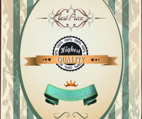 Best Retro Quality Labels vector 02