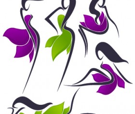 Abstract style Logos design vector 01