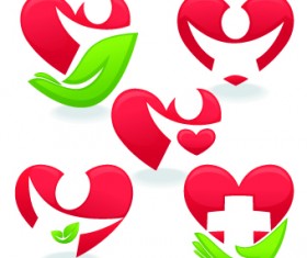 Abstract style Logos design vector 04