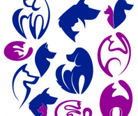 Abstract style Logos design vector 05