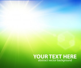 Natural with sun background vector 04