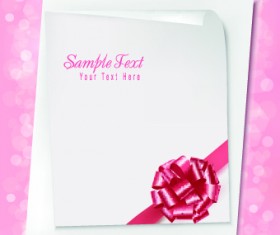 Paper with ribbon backgrounds 03