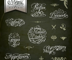 Restaurant menus Calligraphy design vector