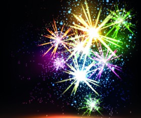 Salute effect design vector 01