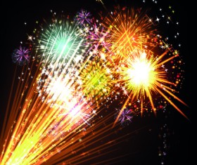 Salute effect design vector 03